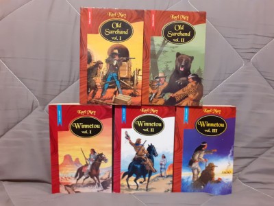 WINNETOU/OLD SUREHAND-KARL MAY (5 VOL) COPERTILE WALTER RIESS foto