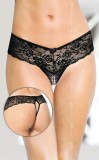 Chilotei Dantela Decupati Sexy, Negru, S/M, Softline