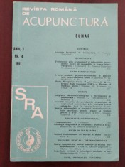 Revista rom&acirc;nă de acupunctură - 1991 - Nr. 4