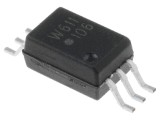 Optocuplor SMD BROADCOM Ch: 1 OUT: colector deschis 5kV 10Mbps SO6