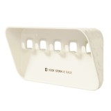 Raft de depozitare cu carlig, flippy, pentru chei, bijuterii, 20.3 x 4.6 x 10.3 cm, alb