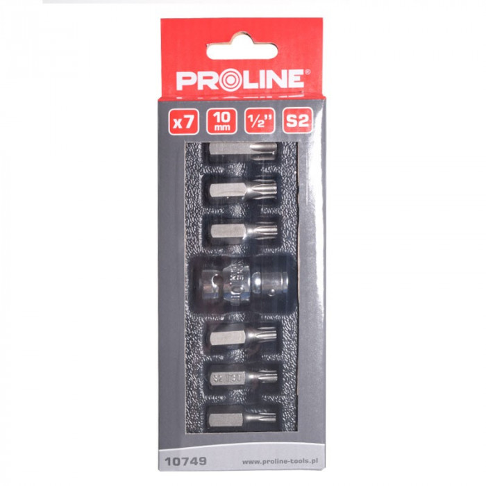 Set varfuri torx CR VA Proline, otel S2, 7 piese/set