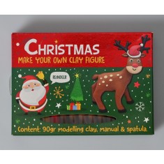 Set DIY Creeaza propria figurina din plastilina, tematica de iarna