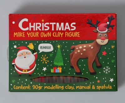 Set DIY Creeaza propria figurina din plastilina, tematica de iarna foto