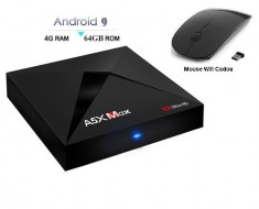 MINI PC ANDROID 9.0, TV BOX, MEDIA PLAYER 4K, A5X MAX, 4GB/64GB foto
