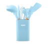 Set Ustensile de bucatarie cu suport Zass Gourmet ZG-KT 02 Albastru - NOU