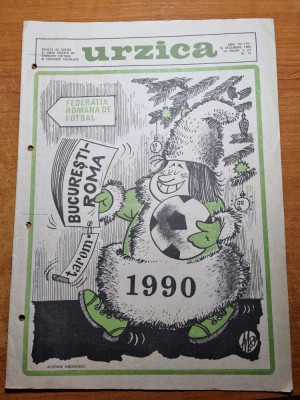 Revista Umoristica Urzica - 15 decembrie 1989 - ultima aparitie a revistei foto