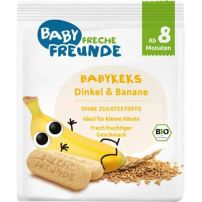 Biscuiti din Spelta cu Banane Bio 100 grame Erdbar foto