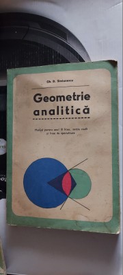 GEOMETRIE ANALITICA GH. SIMIONESCU foto