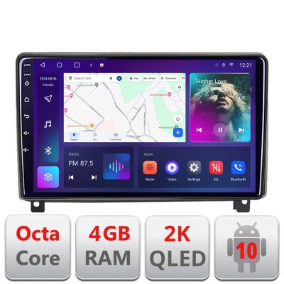 Navigatie Peugeot 407 2004-2011 Android Octa Core Ecran 2K QLED GPS 4G 4+32GB 360 KIT-407+EDT-E409-2K CarStore Technology foto