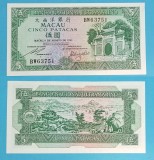 Macao (Macau) (p#58) 5 Patacas 1981 &#039;Banco Nacional Ultramarino&#039; UNC
