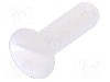 Surub M3, poliamida, lungime 10mm, ingropat, pas filet 0.5, DREMEC - 8G203M3X10