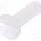 Surub M3, poliamida, lungime 10mm, ingropat, pas filet 0.5, DREMEC - 8G203M3X10