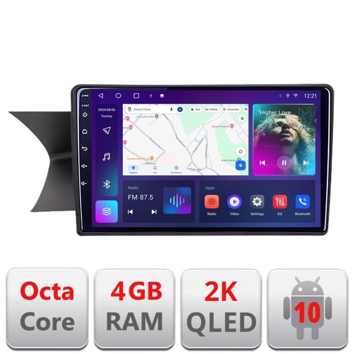 Navigatie Mercedes C W204 NTG4.5 2012-2015 Android Octa Core Ecran 2K QLED GPS 4G 4+32GB 360 KIT-w204-N45+EDT-E409-2K CarStore Technology