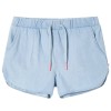 Pantaloni scurți pentru copii, albastru denim pal, 104 10885, vidaXL