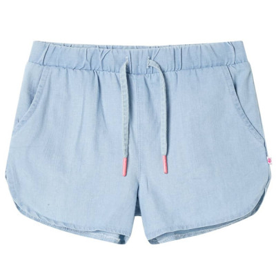 Pantaloni scurți pentru copii, albastru denim pal, 104 10885 foto