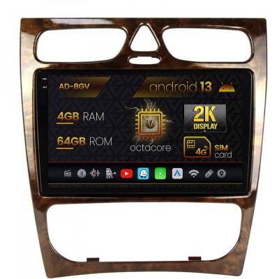 Navigatie Benz C Class (W203) (2002-2004), Android 13, V-Octacore 4GB RAM + 64GB ROM, 9.5 Inch - AD-BGV9004+AD-BGRKIT416V3 foto