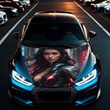 Folie Capota Auto &quot;Hood Art&quot; rezistenta la exterior, marime S (150 x 110cm) -, AVEX