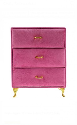 Cutie Bijuterii, Fucsia Velvet, 15x9x19.5cm foto