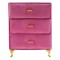 Cutie Bijuterii, Fucsia Velvet, 15x9x19.5cm