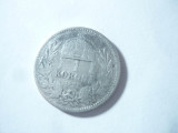 Moneda 1 koroana Ungaria 1893 argint Fr Josef cal mediocru