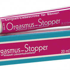 Orgasmus-Stopper - Cremă pentru Întârzierea Ejaculării cu Lidocaină, 20 ml