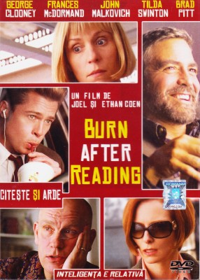DVD Film de colectie: Citeste si arde ( George Clooney, Brad Pitt; supracoperta) foto