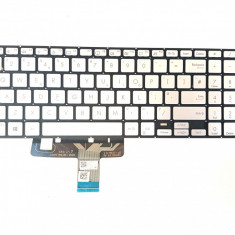 Tastatura Laptop, Asus, E510, E510M, E510MA, fara iluminare, layout US, argintie