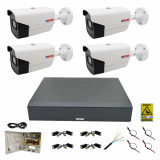 Sistem supraveghere exterior 4 camere Full HD, IR 40metri, DVR 4 canale, accesorii SafetyGuard Surveillance