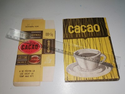 LOT 2 AM,BALAJE / ETICHETE / PACHETE VECHI CACAO - ROMANESTI foto
