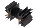 Radiator Extrudat SOT32 TO220 TO3P Negru 25.4mm 7.8K/W