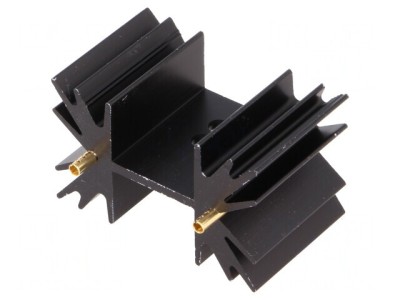 Radiator Extrudat SOT32 TO220 TO3P Negru 25.4mm 7.8K/W foto