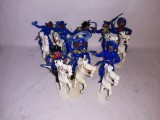 bnk jc Jean Hoeffler - Lot complet 8 cowboy calare - albastri