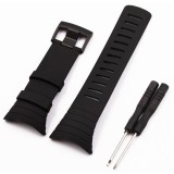 Curea bratara ceas Cyrax, compatibil Suunto Core, negru, Silicon