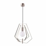 Cumpara ieftin Pendul sfera GoodHome Nedoki, argintiu, 1xE27, cablu reglabil, design modern