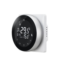 Termostat Wireless pentru incalzirea electrica in pardoseala Beok TGR87WiFi-EP, Functie Anti-inghet, Setare interval de functionare, Control de pe tel