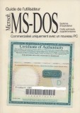 * * * - GUIDE DE L&#039;UTILISATEUR ABREGE. MICROSOFT (R) MS-DOS (R) 6.22, 1994