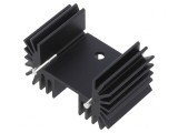 Radiator Extrudat Negru 25mm x 42mm TO218/TO220/TO247