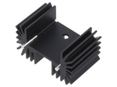 Radiator Extrudat Negru 25mm x 42mm TO218/TO220/TO247 foto