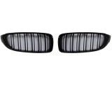 Grila masca fata fata BMW 4/4 GC (F32/F33/F36/F82/83), 12.2013-, partea stanga, type M4; negru; cu rame negru lucios; Tuning,