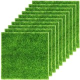 Cumpara ieftin Set 10 bucati gazon artificial, 15 x 15 cm, poliester, verde
