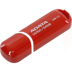 MEMORIE USB 3.2 ADATA 64 GB, cu capac, carcasa plastic, rosu, &quot;AUV150-64G-RRD&quot; (timbru verde 0.03 lei)