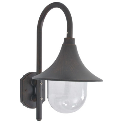 Lampa de perete de gradina E27, bronz, 42 cm, aluminiu GartenMobel Dekor foto