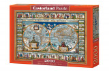Puzzle 2000 piese Map of the World, castorland