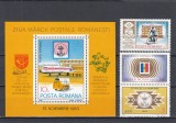 ROMANIA 1983 LP 1082 LP 1083 ZIUA MARCII POSTALE ROMANESTI SERIE+COLITA MNH, Nestampilat