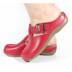 Saboți Reglabili din Piele Rosie cu Tehnologie Gel 154864