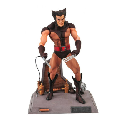 Marvel Select Action Figure Unmasked Brown Costume Wolverine 18 cm foto