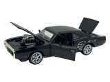 Macheta metal Dodge charger SRT replica negru scara 1:32, sunete, lumini, resort, deschide usile