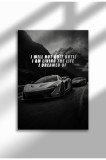 fast_mindset_4|Frameless Motivational Wall Poster, Supercar Art, "Stop Until Proud" Quote, Fast Mindset 2025 | A4 (21 x 29.7 cm) - fast_mindset_4