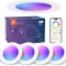 Set 4 Spot-uri RGB+CCT cu Led Inteligent Incastrat, 10W, DUSKTEC, Control din Aplicatie, Autonomie 50000 de ore, Lumina Calda si Rece, Control Vocal,